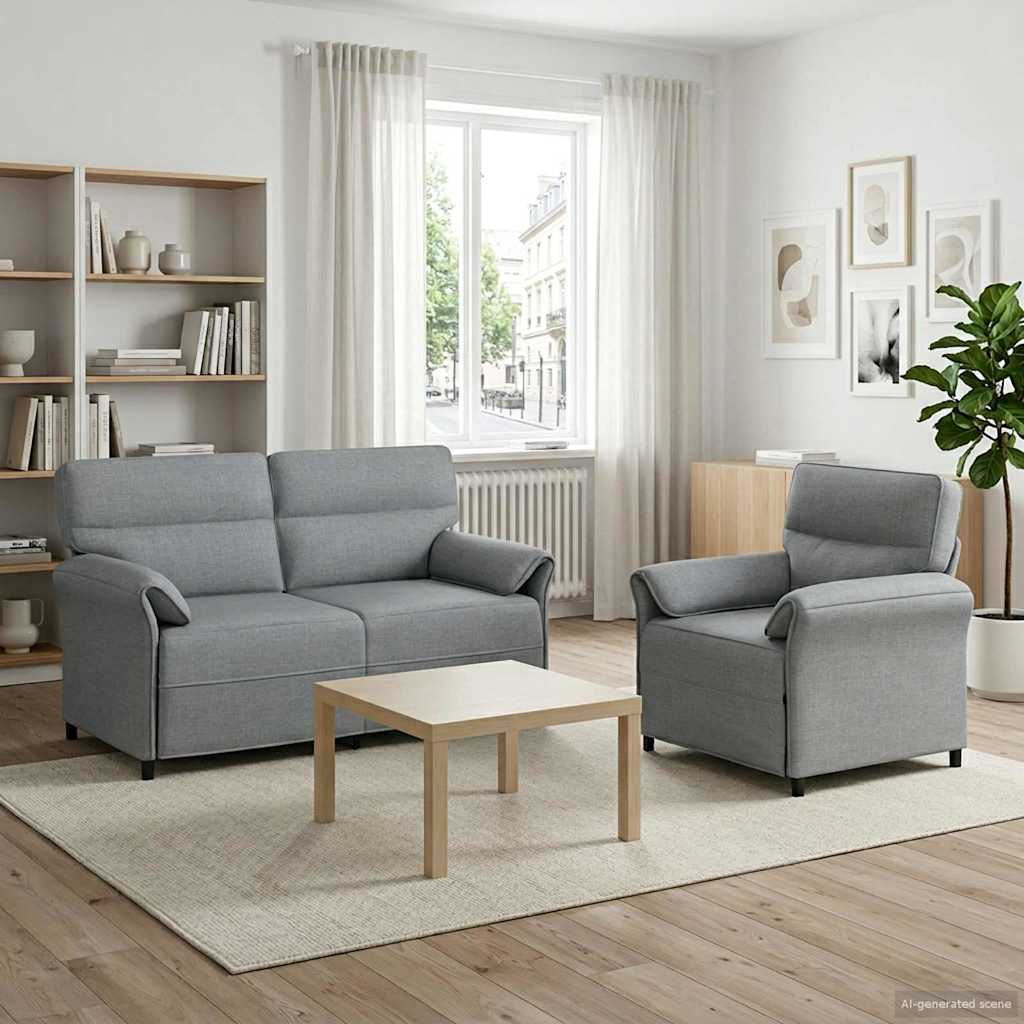 Set Pohovek 2 Ks Textil