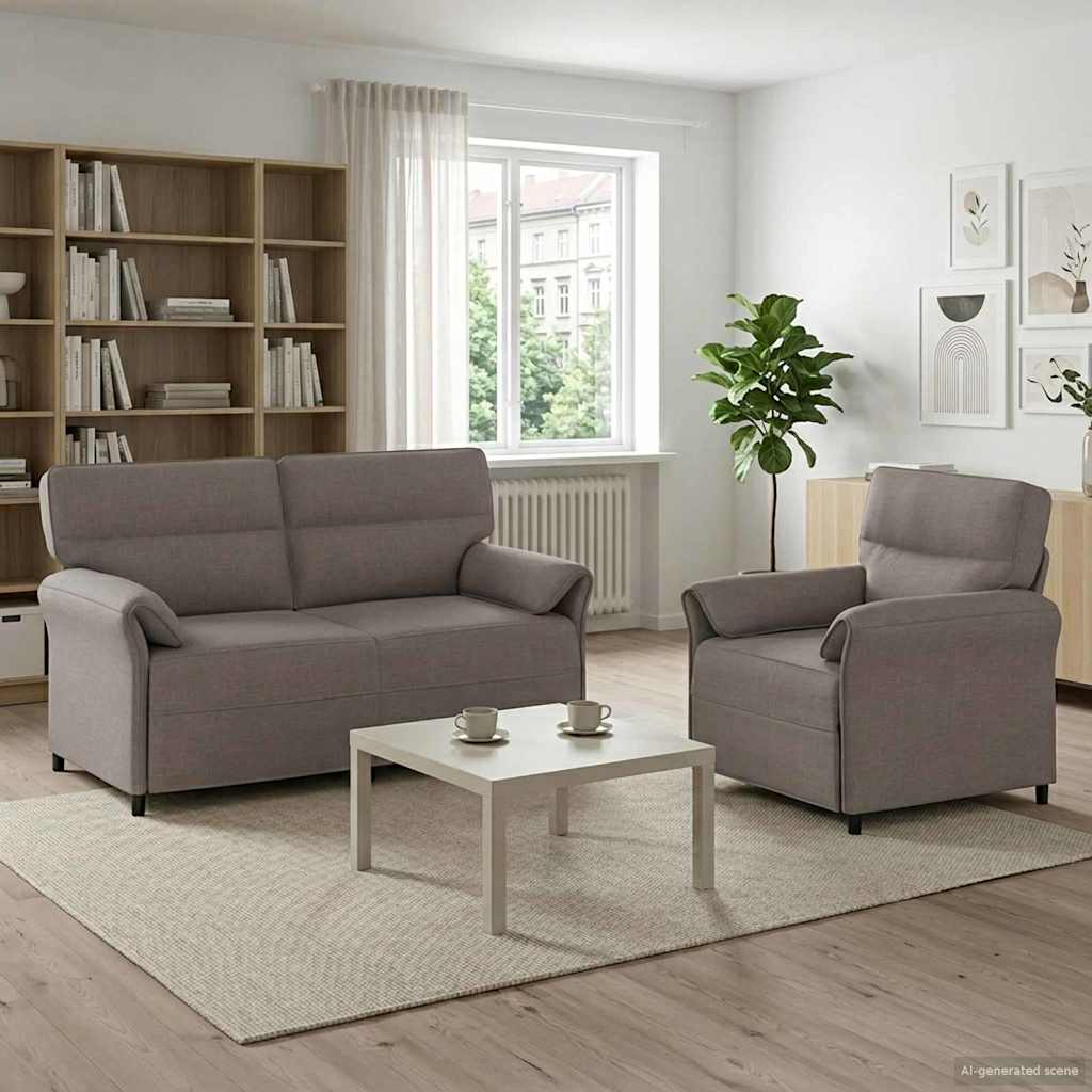 Set Pohovek 2 Ks Textil