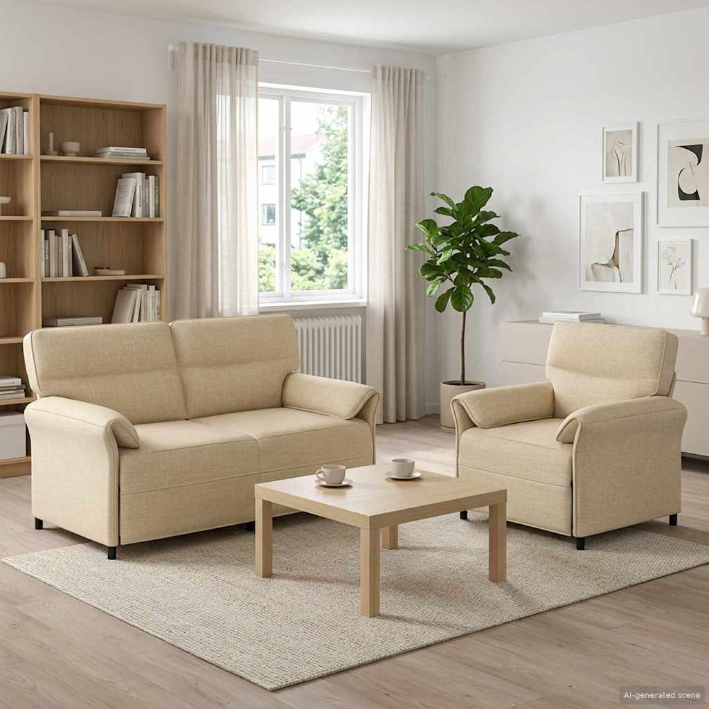 Set Pohovek 2 Ks Textil