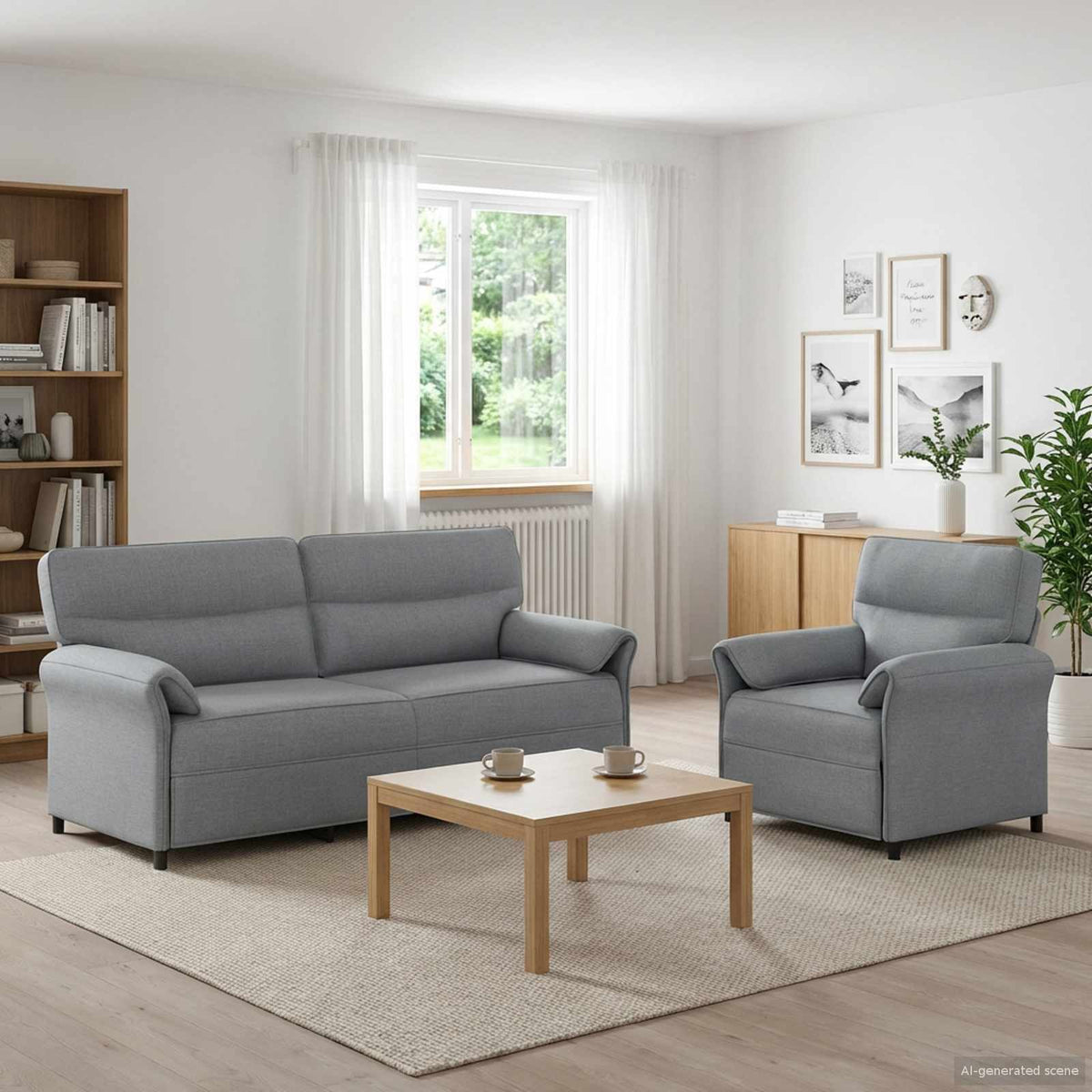 Set Pohovek 2 Ks Textil