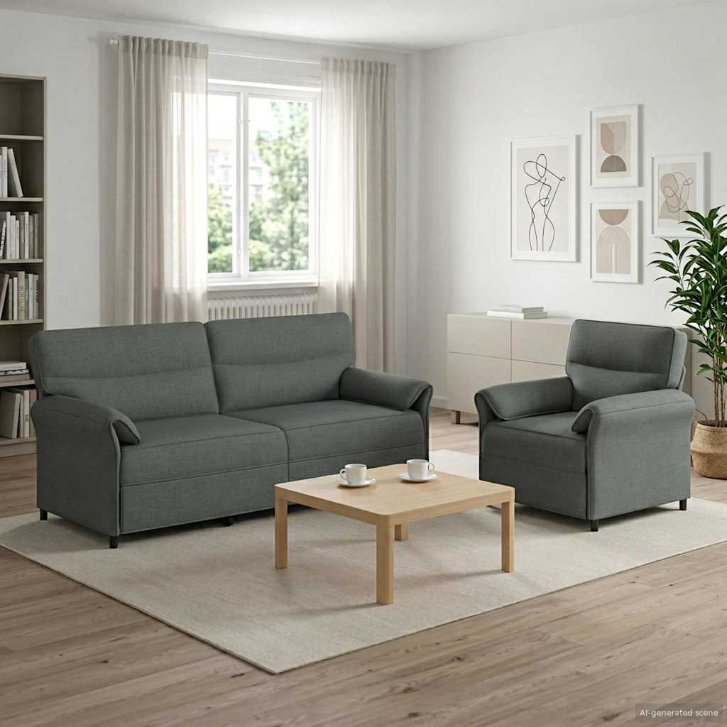Set Pohovek 2 Ks Textil