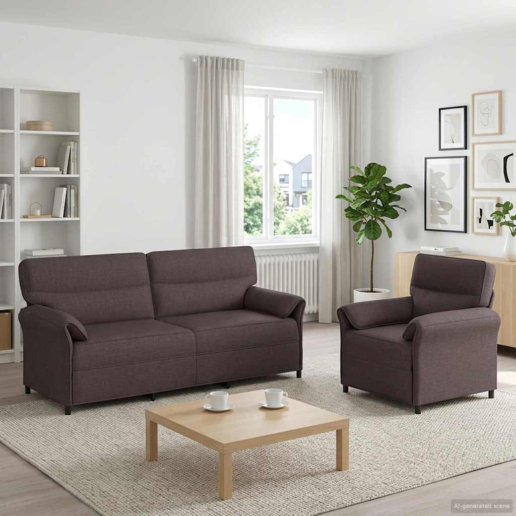 Set Pohovek 2 Ks Textil
