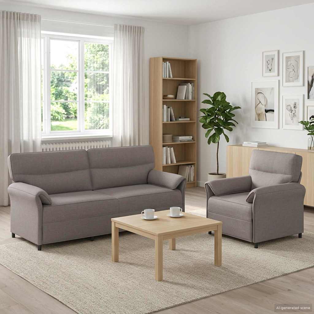 Set Pohovek 2 Ks Textil