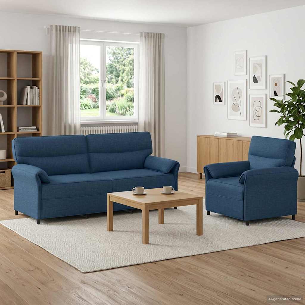 Set Pohovek 2 Ks Textil