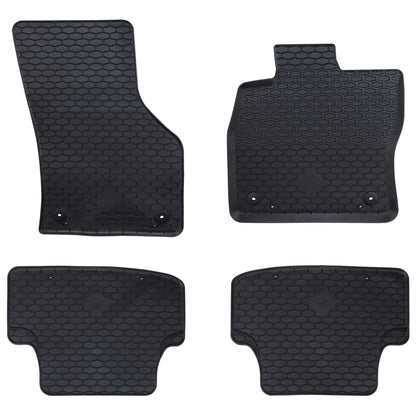 Autokoberec 4 Pcs Černý Vhodné Pro Audi A3 2012-2020 Guma