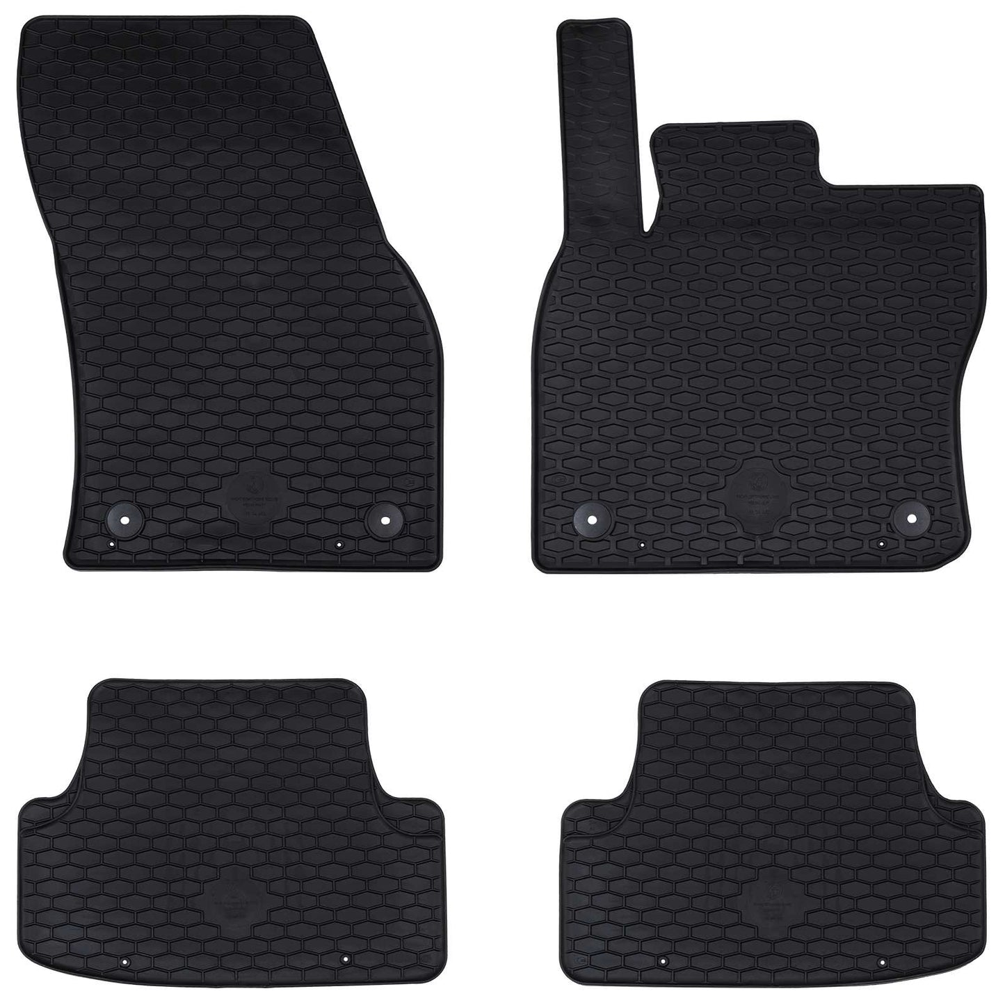 Autokoberec 4 Pcs Černá Vhodné Pro Seat Ateca 2016- Guma