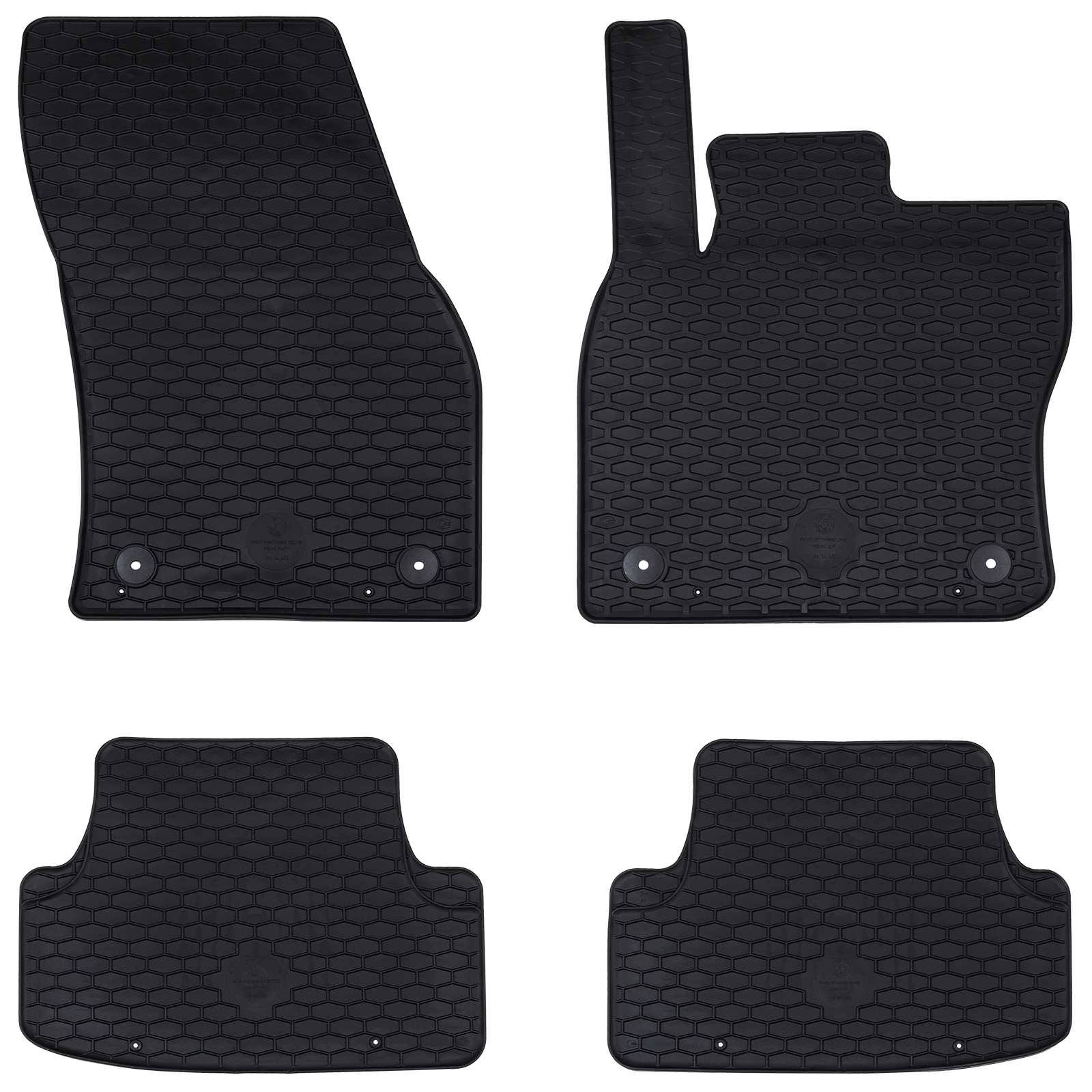 Autokoberec 4 Pcs Černá Vhodné Pro Seat Ateca 2016- Guma