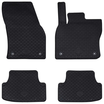 Autokoberec 4 Pcs Černá Vhodné Pro Seat Ateca 2016- Guma