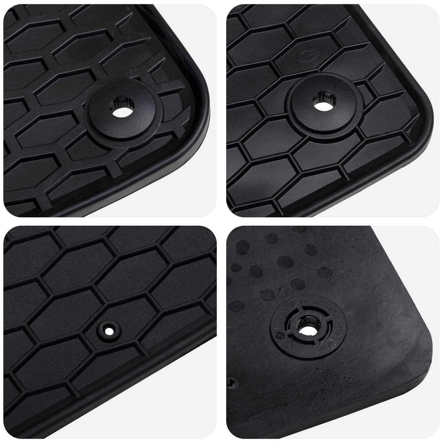 Autokoberec 4 Pcs Černá Guma