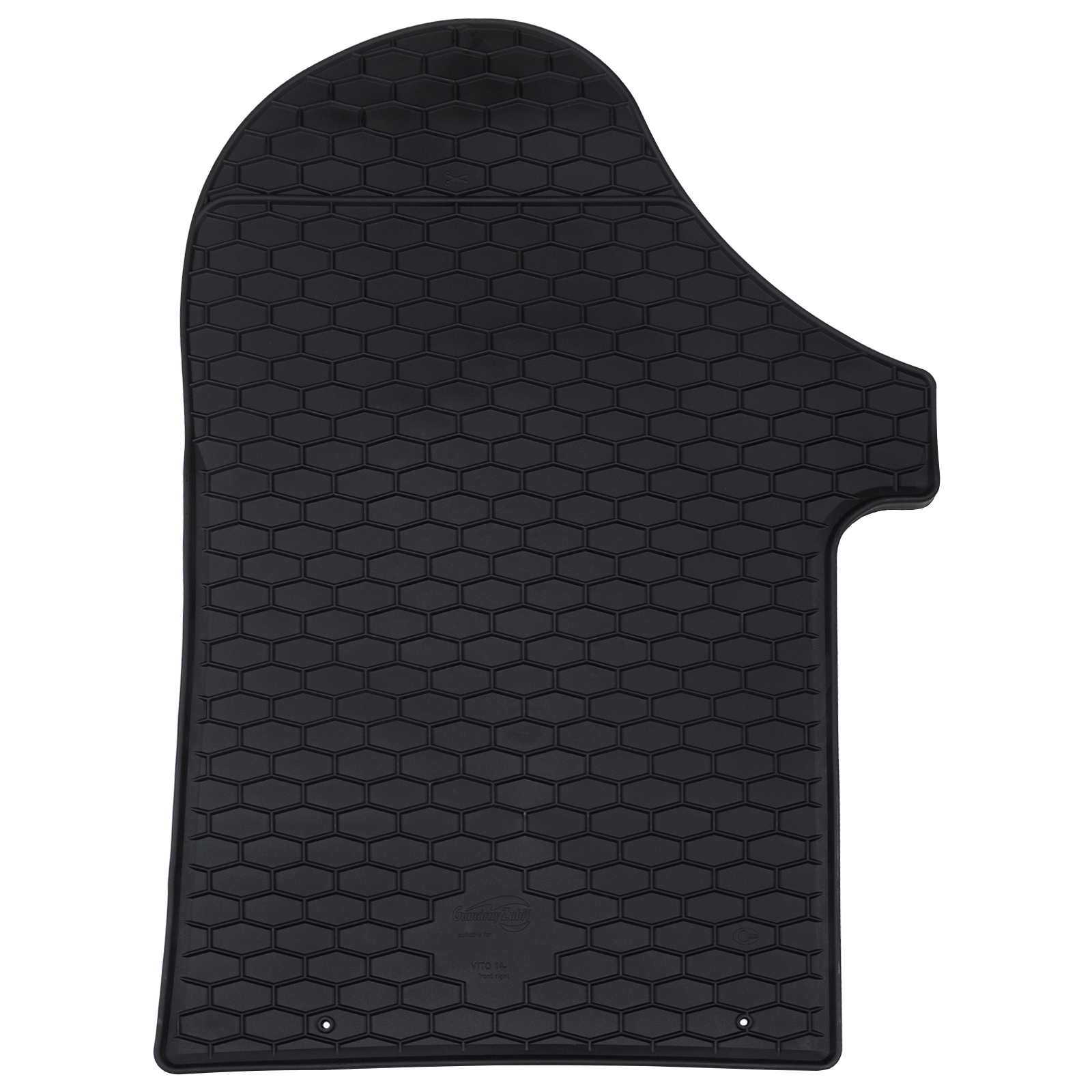 Autokoberec 2 Pcs Černá Guma