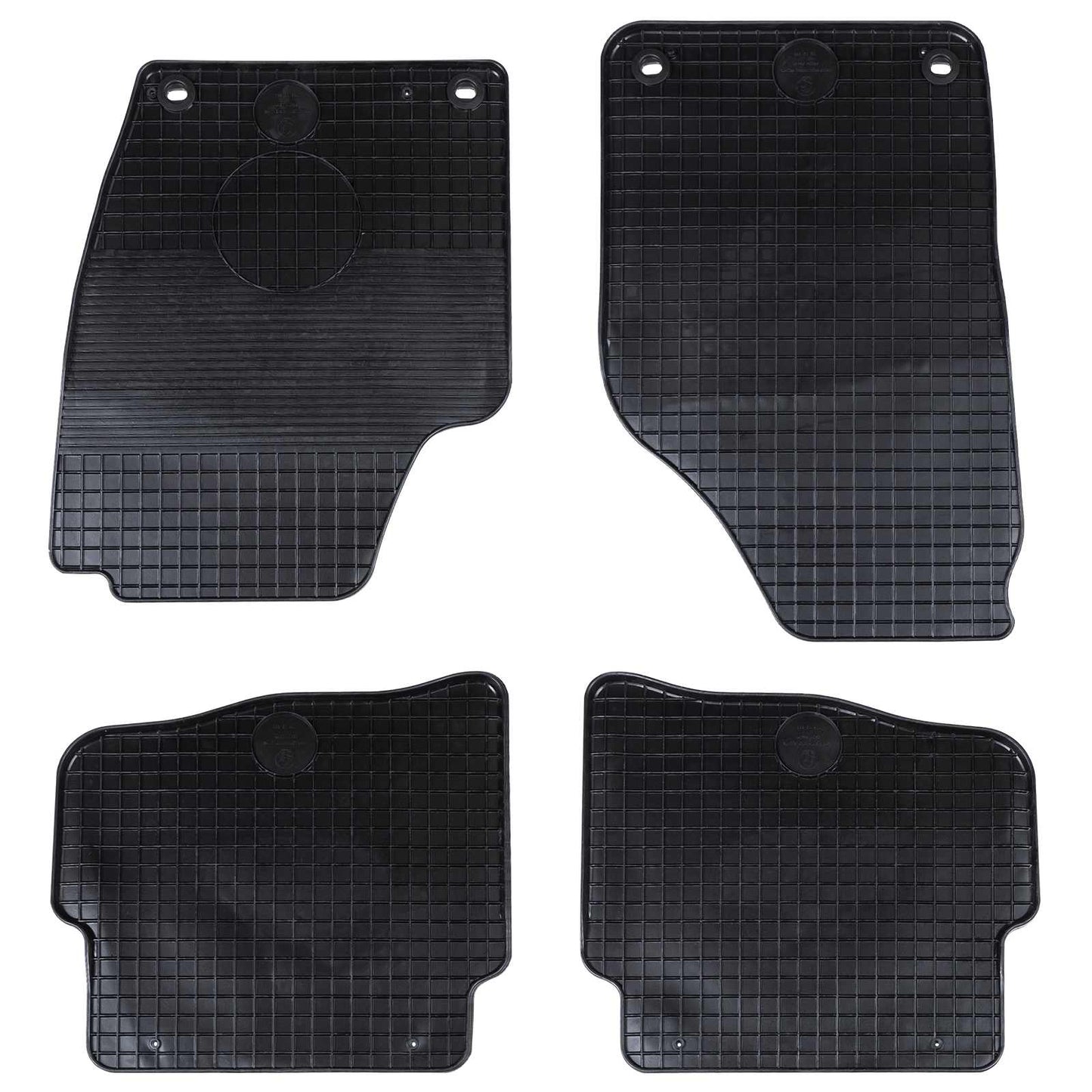 Autokoberec 4 Pcs Černá Vhodné Pro Vw Polo 2001-2009 Ns Guma