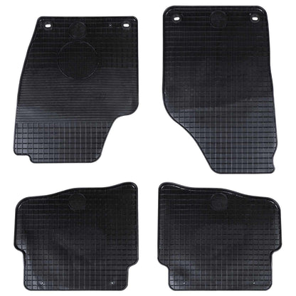 Autokoberec 4 Pcs Černá Vhodné Pro Vw Polo 2001-2009 Ns Guma