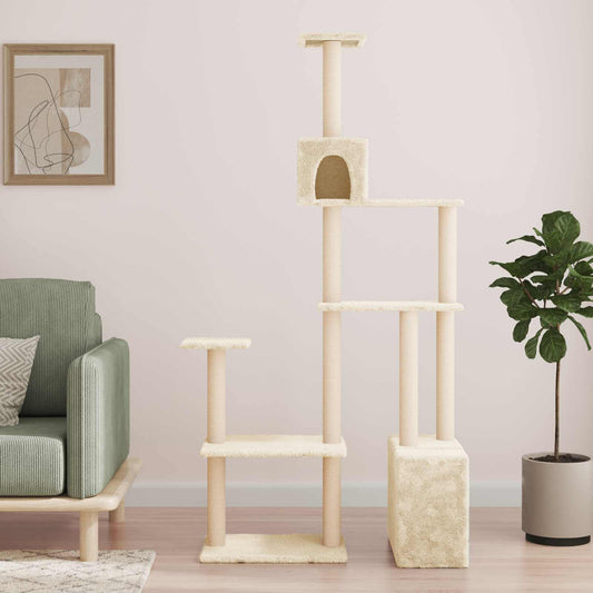 Kočičí Strom Se Škrabacími Sloupky Sisal 177,5 Cm