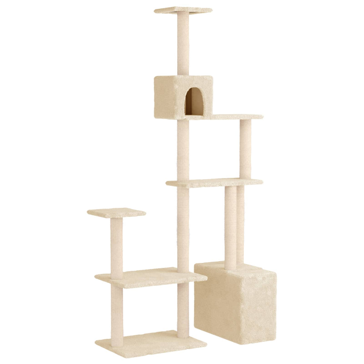 Kočičí Strom Se Škrabacími Sloupky Sisal 177,5 Cm
