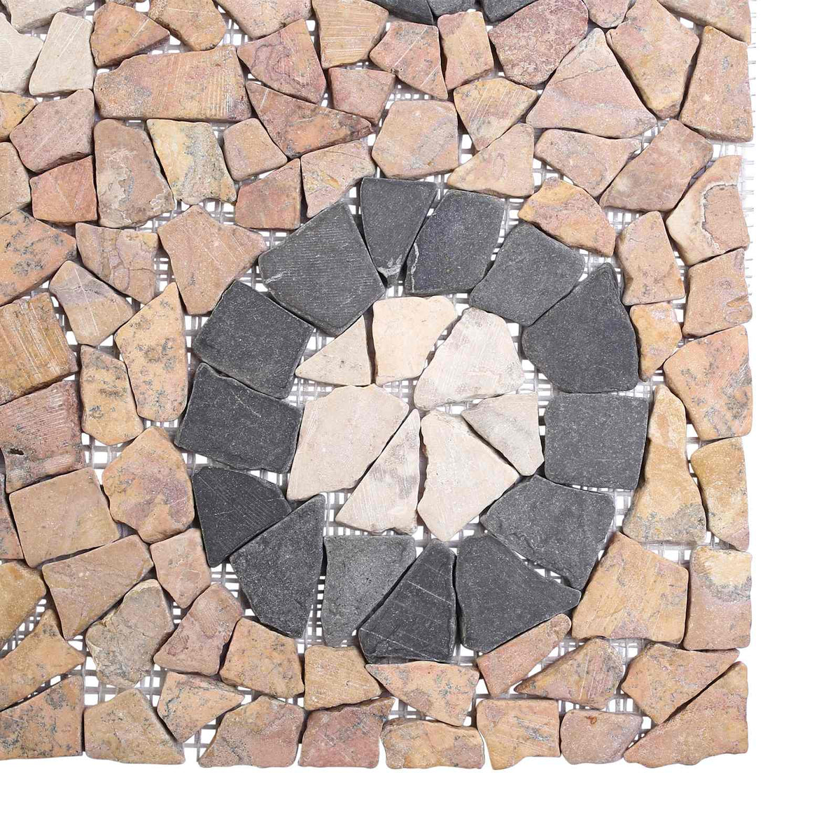 Mozaikové Dlaždice S Květinovým Vzorem Vícebarevný 120 X 120 Cm