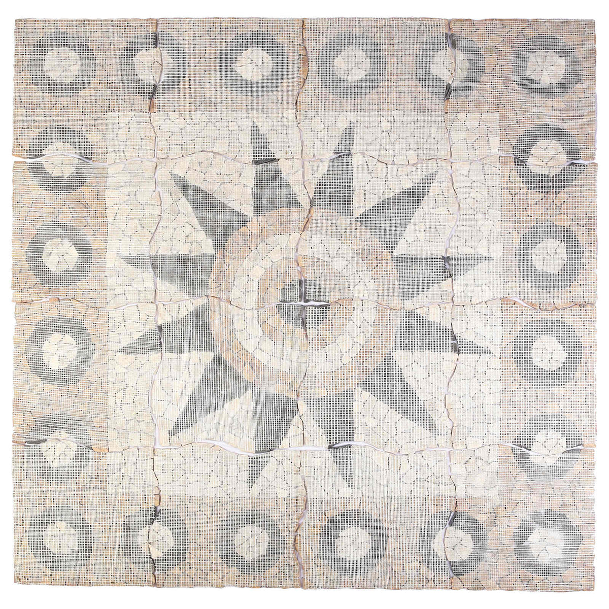 Mozaikové Dlaždice S Květinovým Vzorem Vícebarevný 120 X 120 Cm