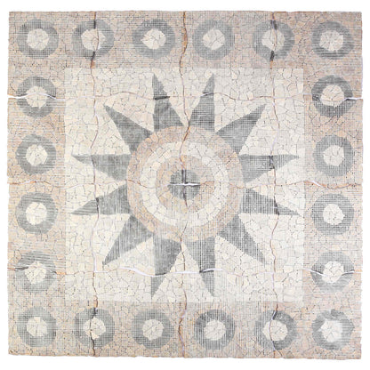 Mozaikové Dlaždice S Květinovým Vzorem Vícebarevný 120 X 120 Cm