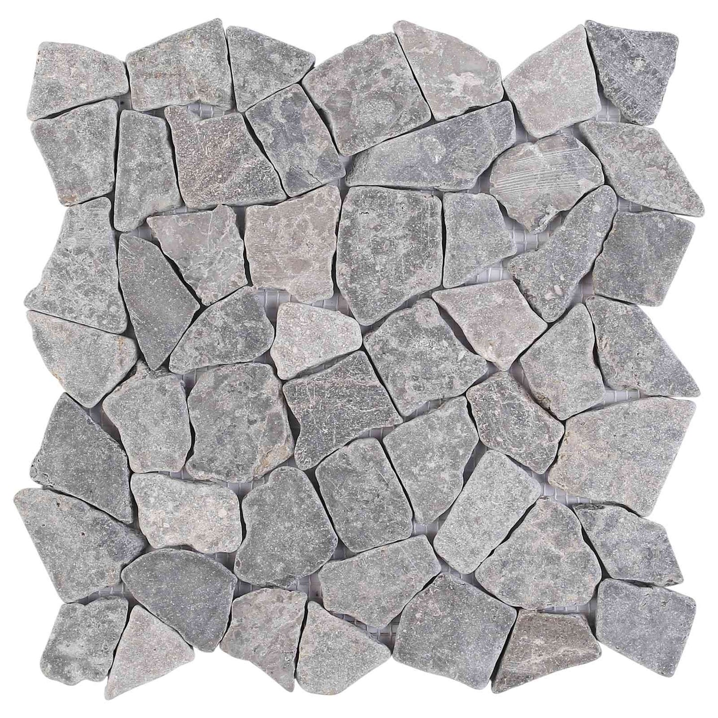 Mozaikové Dlaždice Světle Šedá 30 X 30 Cm Mramor