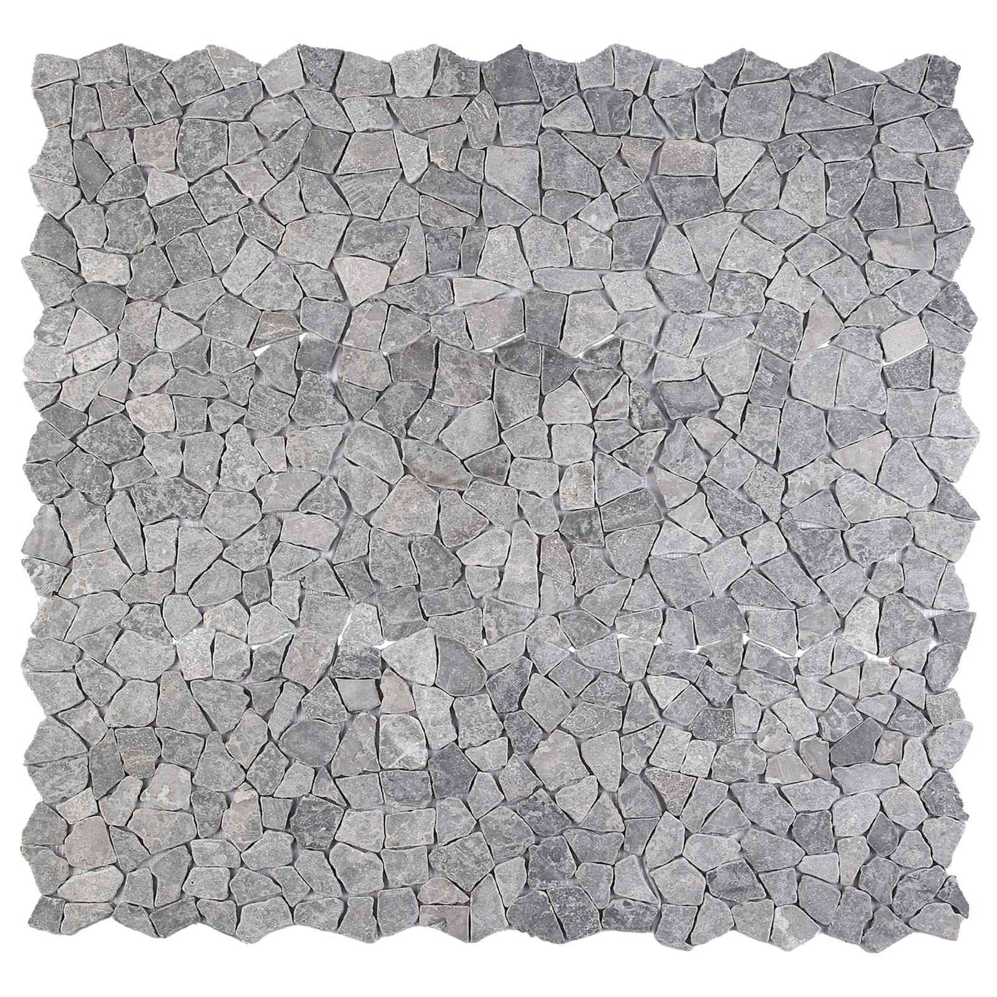 Mozaikové Dlaždice Světle Šedá 30 X 30 Cm Mramor