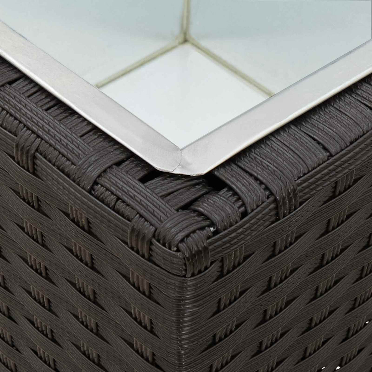 Venkovní Set 3 Ks 30 X 30 X 80 Cm Kov