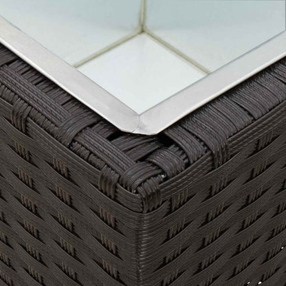 Venkovní Set 3 Ks 30 X 30 X 80 Cm Kov