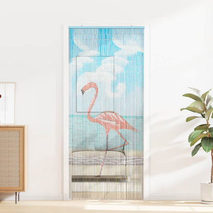 Dveřní Záclona Proti Hmyzu Vícebarevná 200 X 90 Cm Bambus