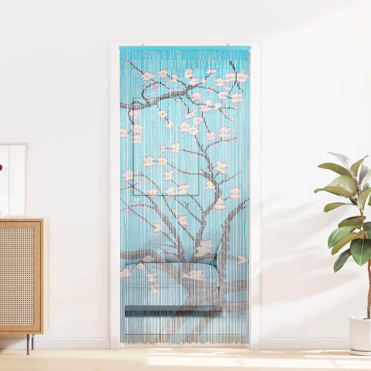 Dveřní Záclona Proti Hmyzu Vícebarevná 200 X 90 Cm Bambus