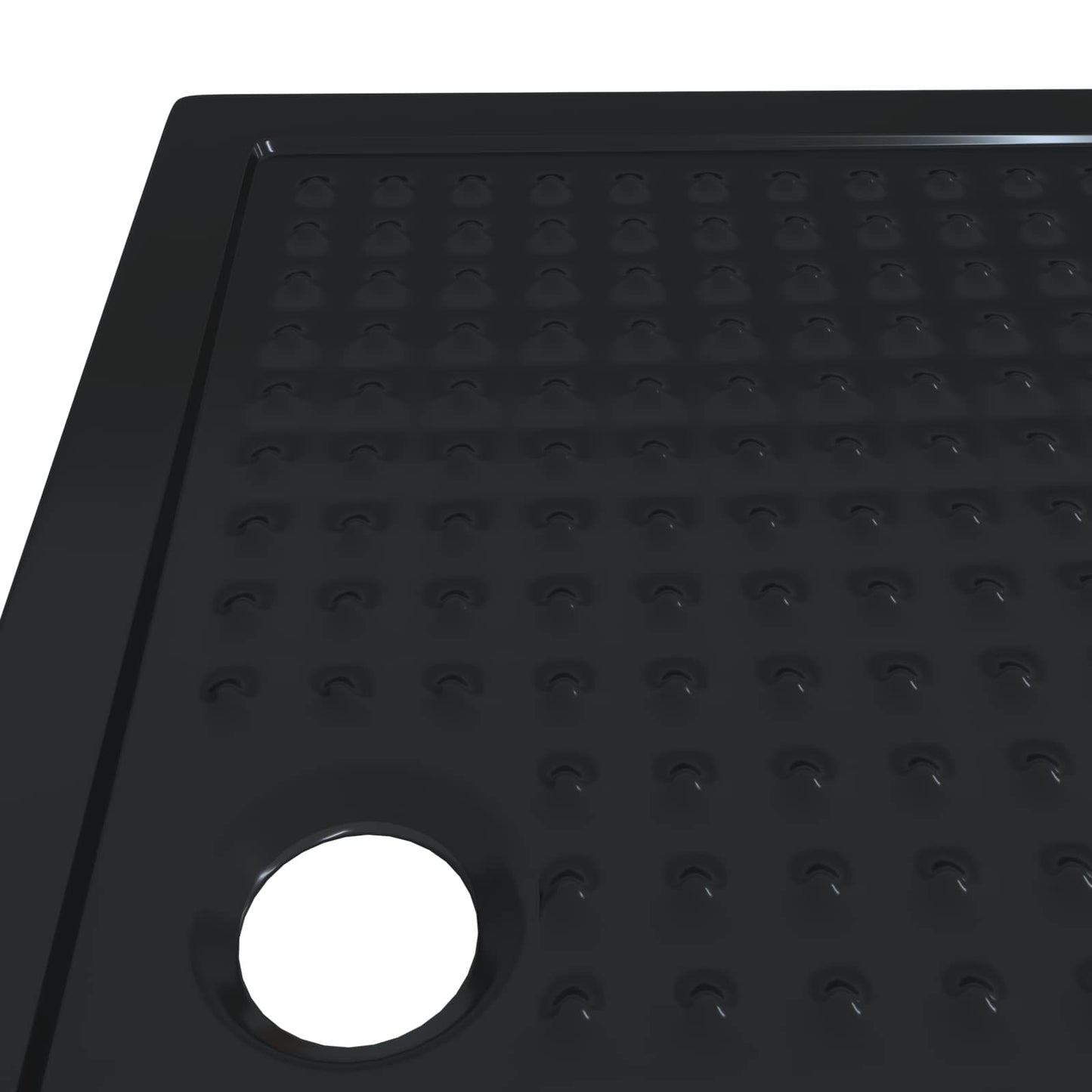 Sprchový Základní Tác S Tečkami 120 X 80 X 4 Cm Abs Černá
