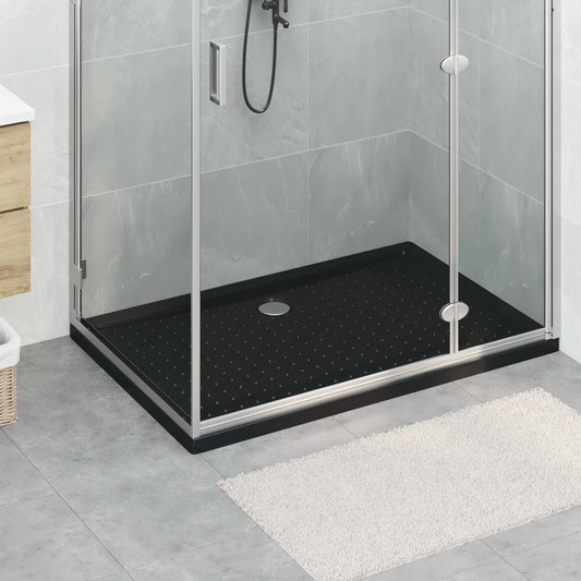 Sprchový Základní Tác S Tečkami 120 X 80 X 4 Cm Abs Černá