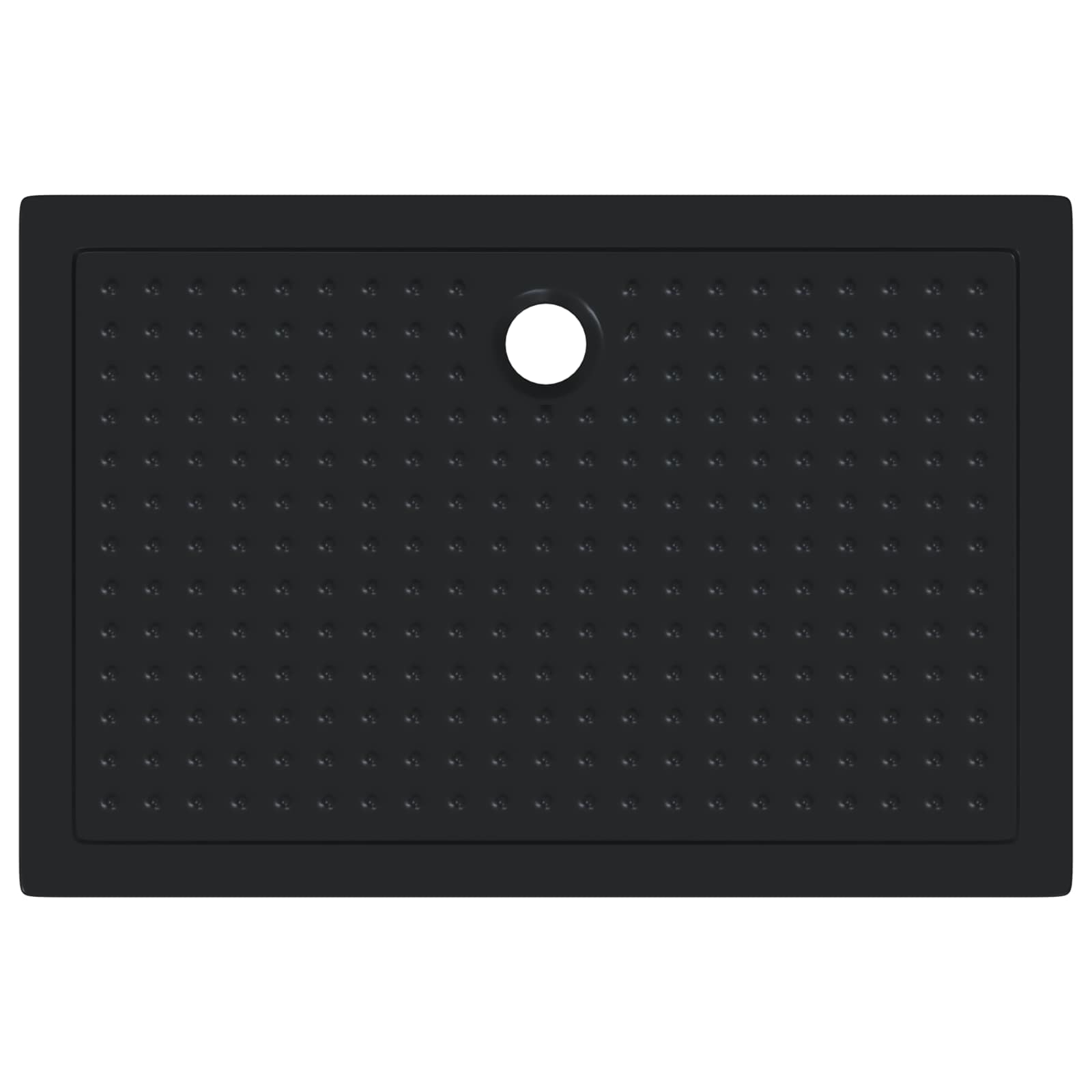 Sprchový Základní Tác S Tečkami 120 X 80 X 4 Cm Abs Černá