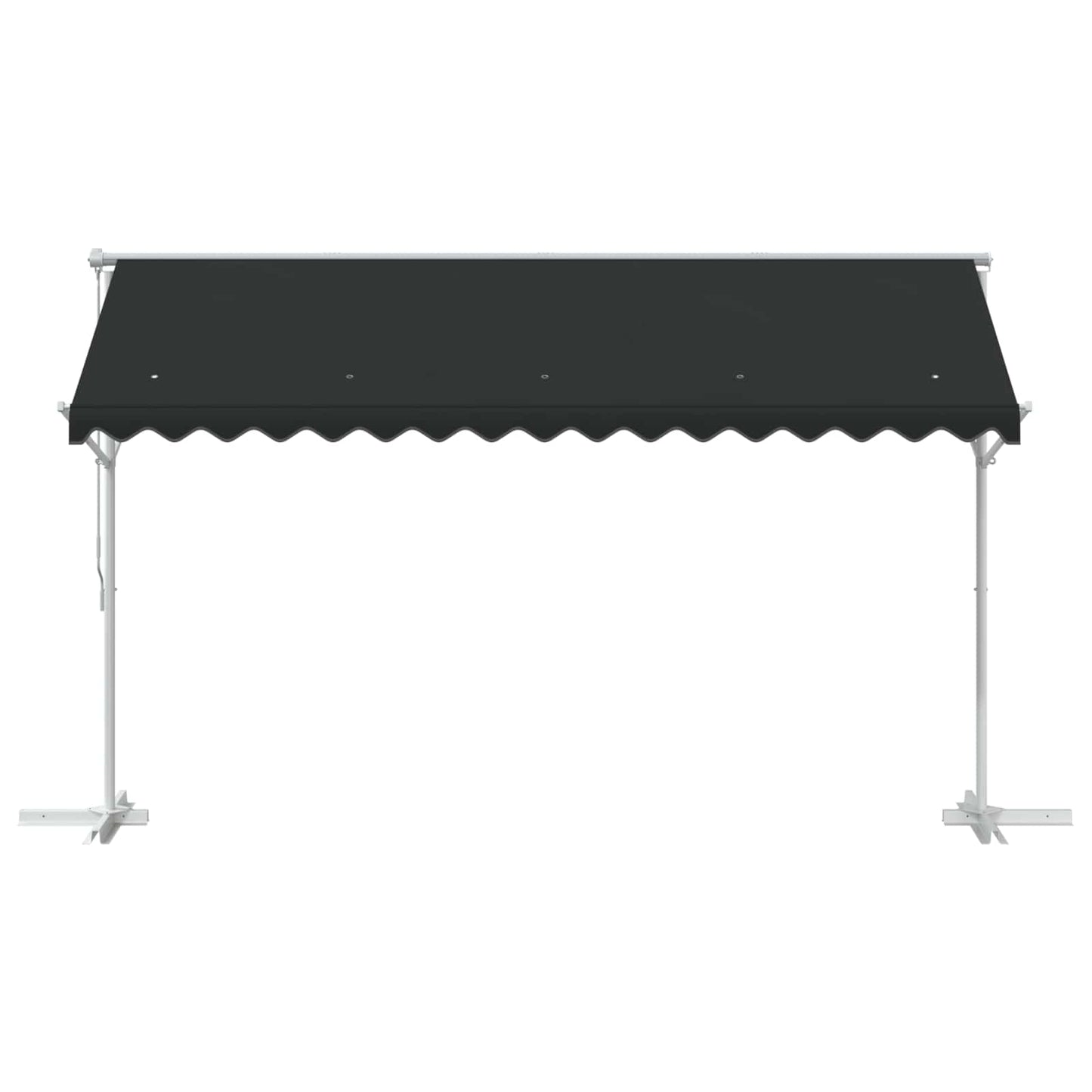 Volně Stojící Markýza 4 × 3 M Polyester Antracitová