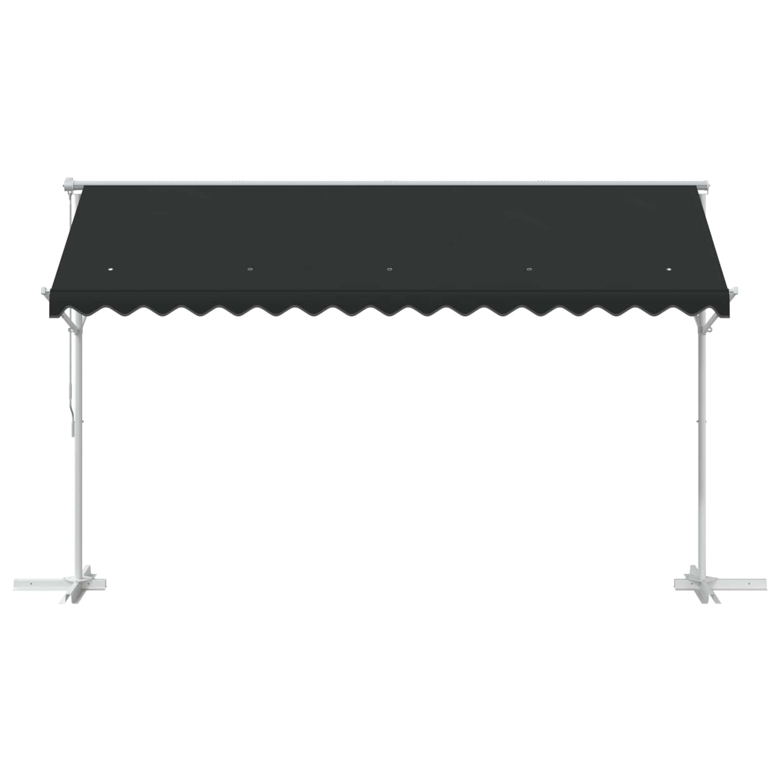 Volně Stojící Markýza 4 × 3 M Polyester Antracitová