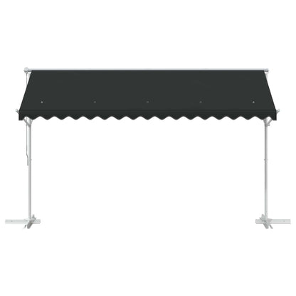 Volně Stojící Markýza 4 × 3 M Polyester Antracitová