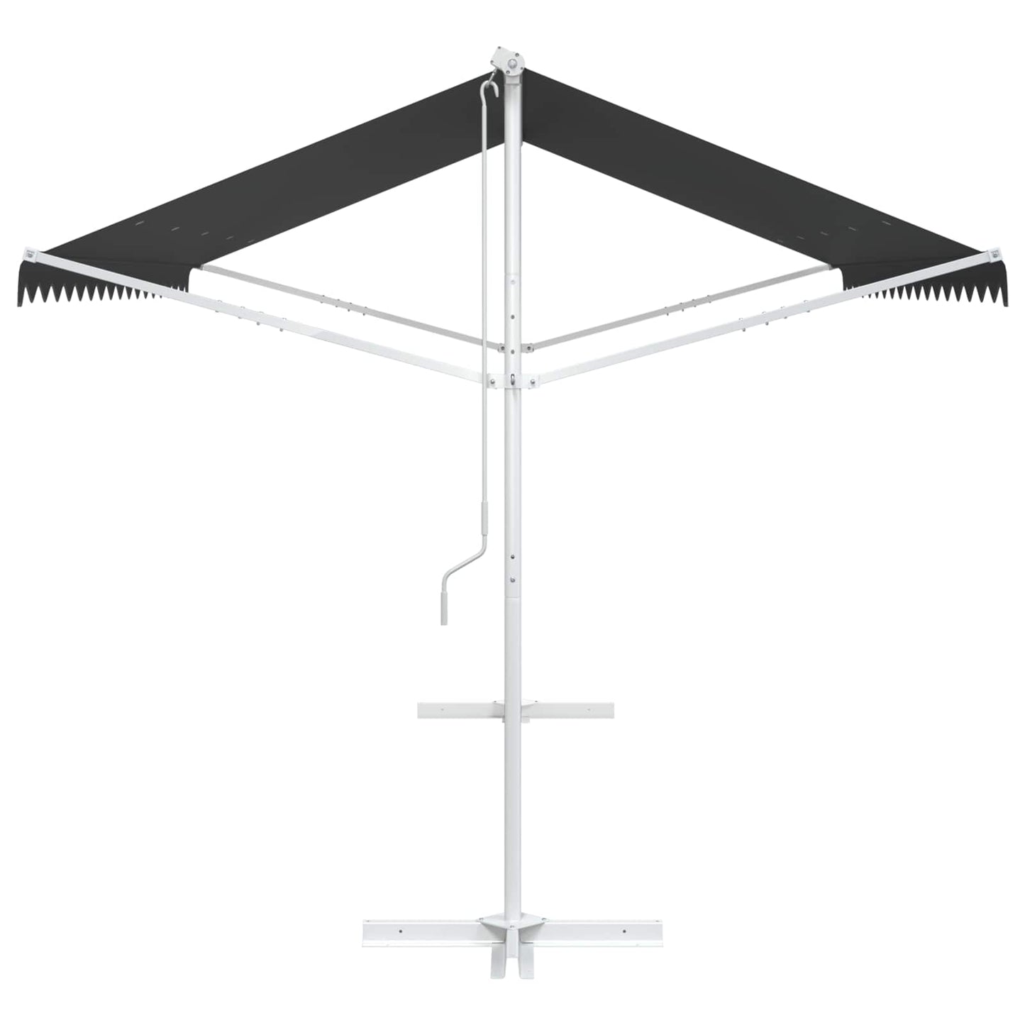 Volně Stojící Markýza 4 × 3 M Polyester Antracitová