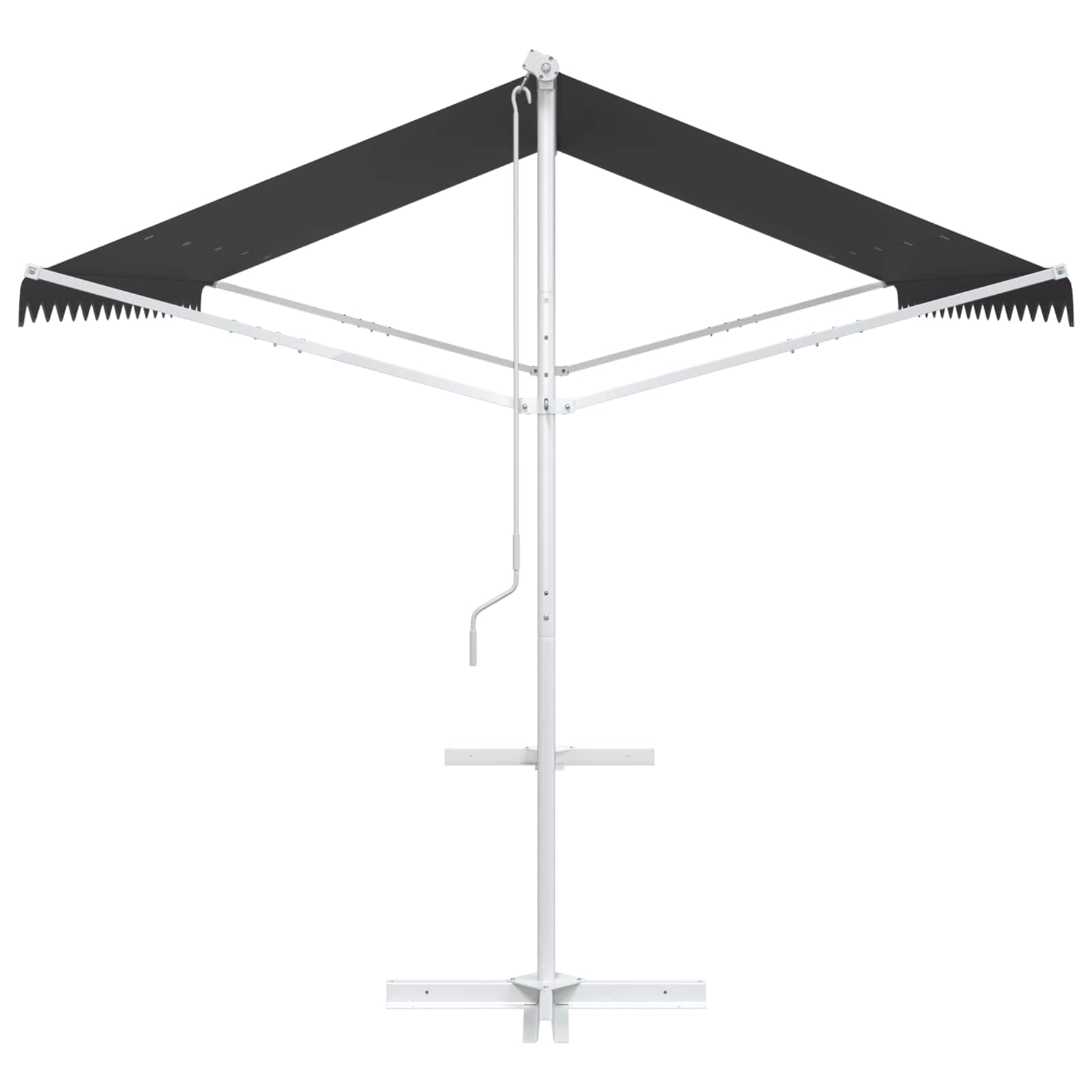 Volně Stojící Markýza 4 × 3 M Polyester Antracitová