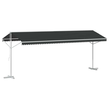Volně Stojící Markýza Antracitová 6 X 3 M Polyester