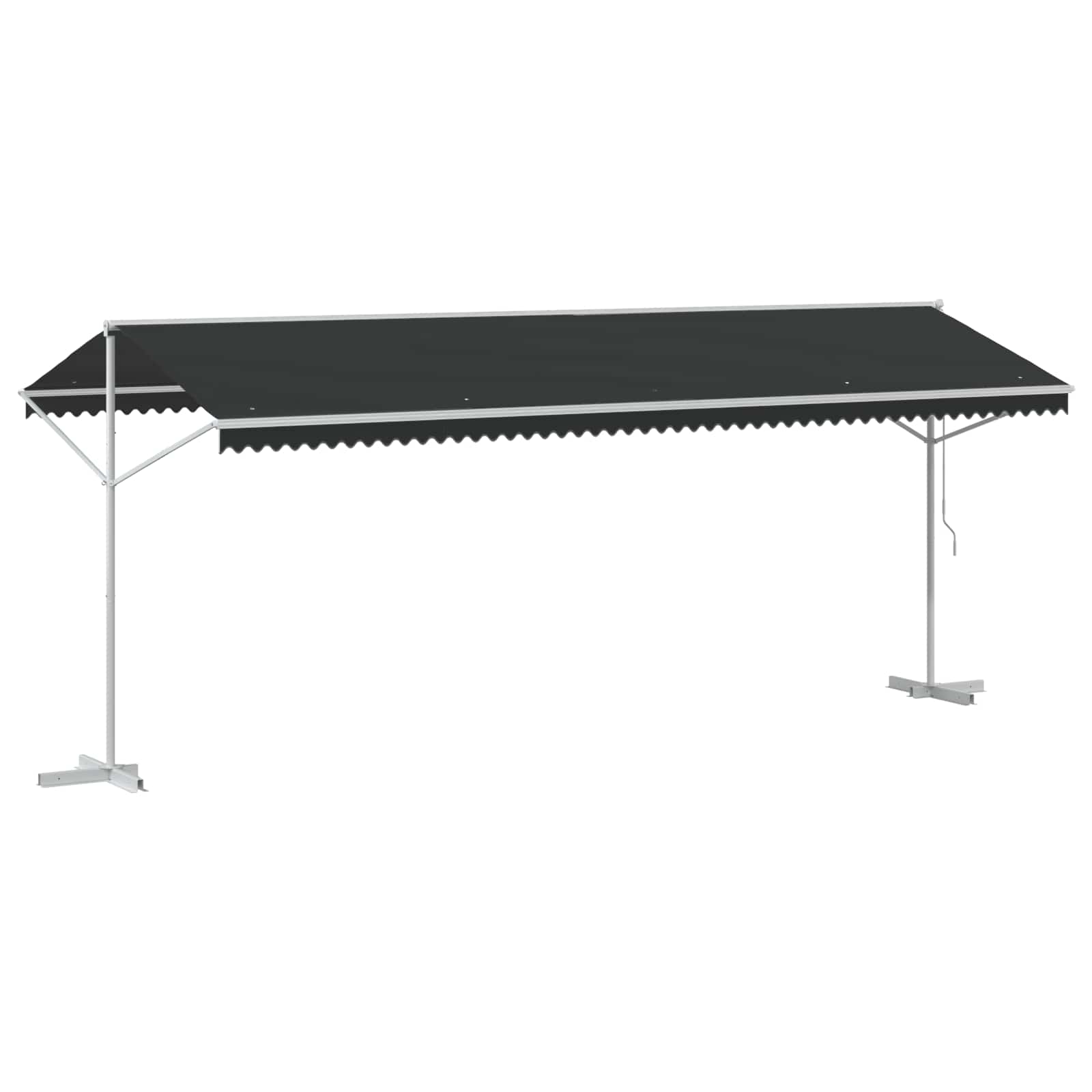 Volně Stojící Markýza Antracitová 6 X 3 M Polyester