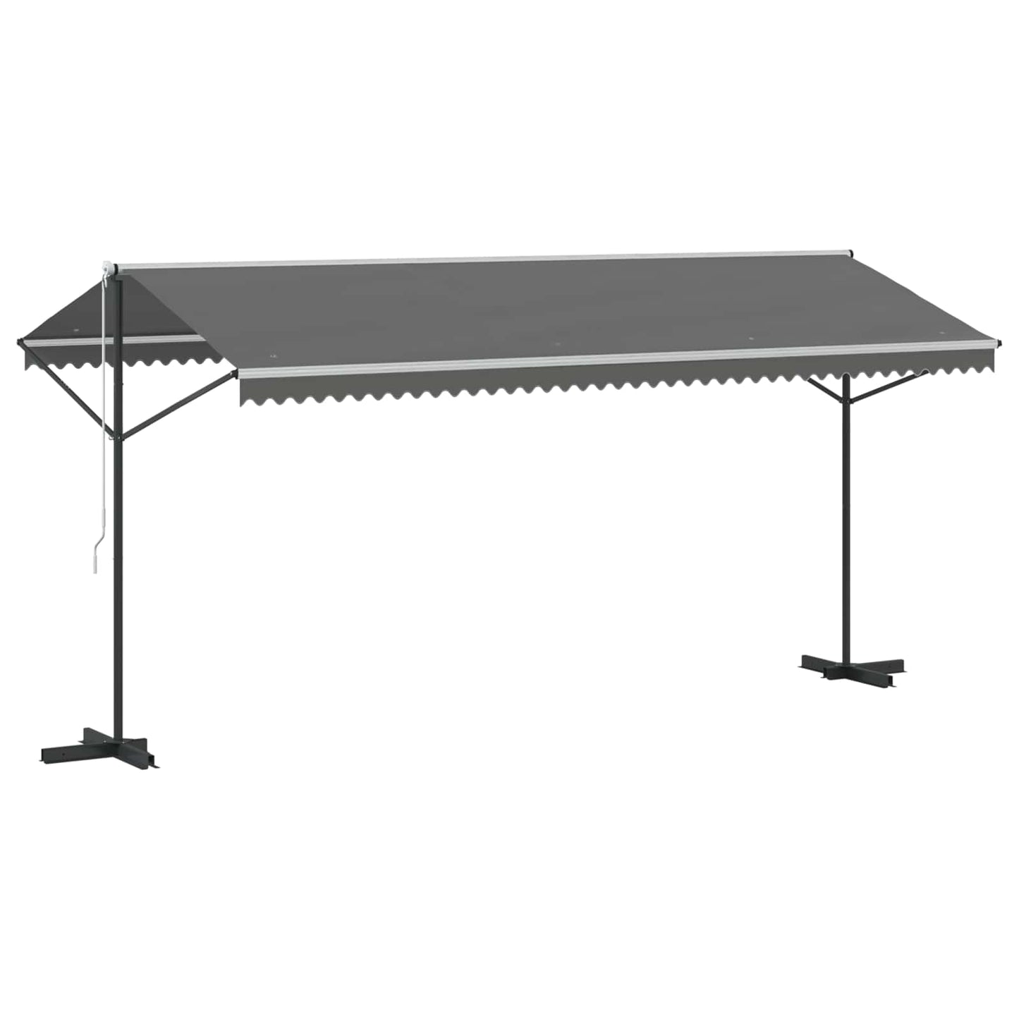 Volně Stojící Markýza Šedá 5 X 3 M Polyester