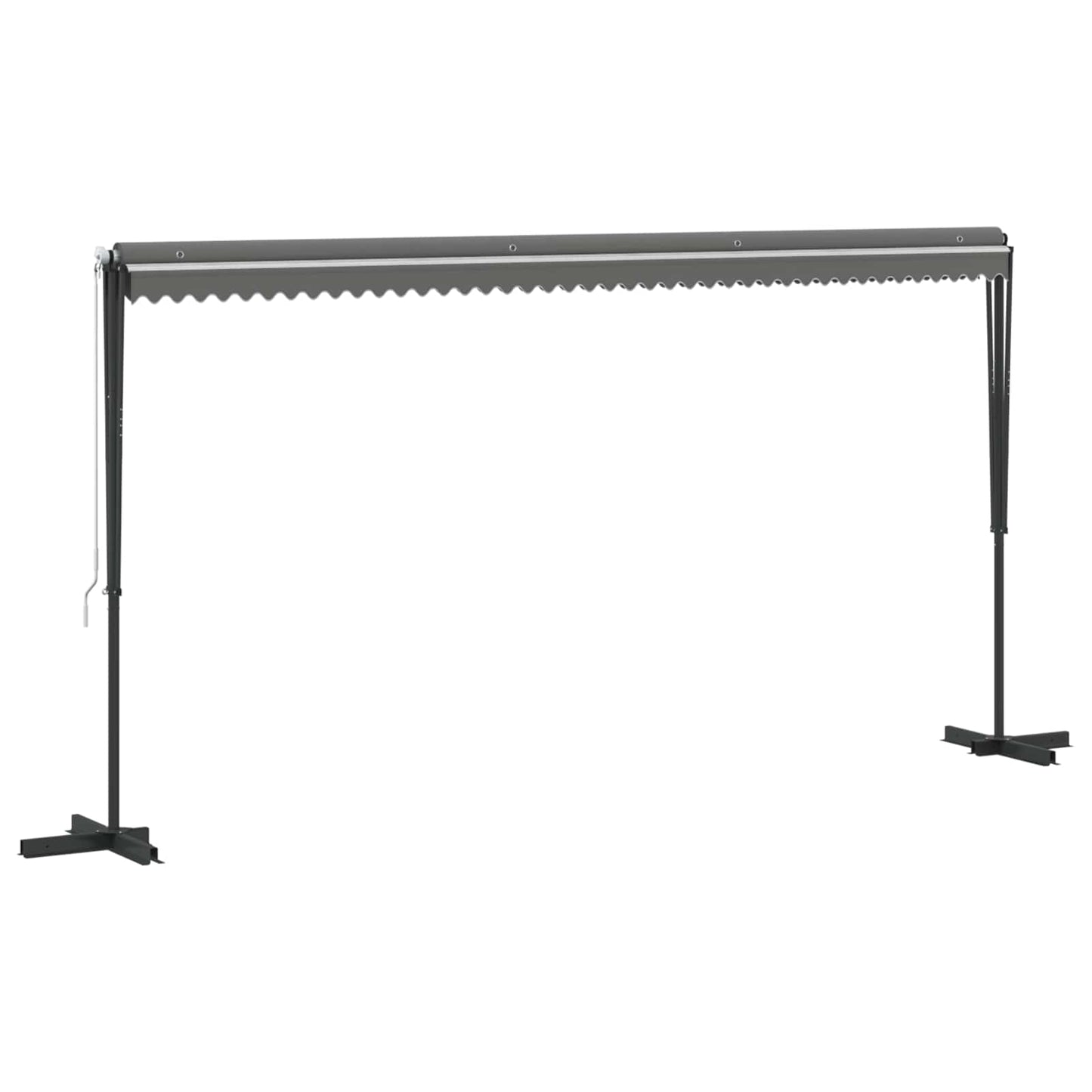Volně Stojící Markýza Šedá 5 X 3 M Polyester