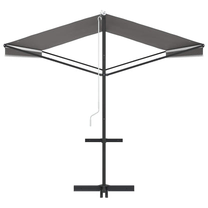 Volně Stojící Markýza Šedá 5 X 3 M Polyester