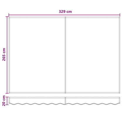 Stahovací Markýza 3,5 X 2,5 M Polyester A Hliník