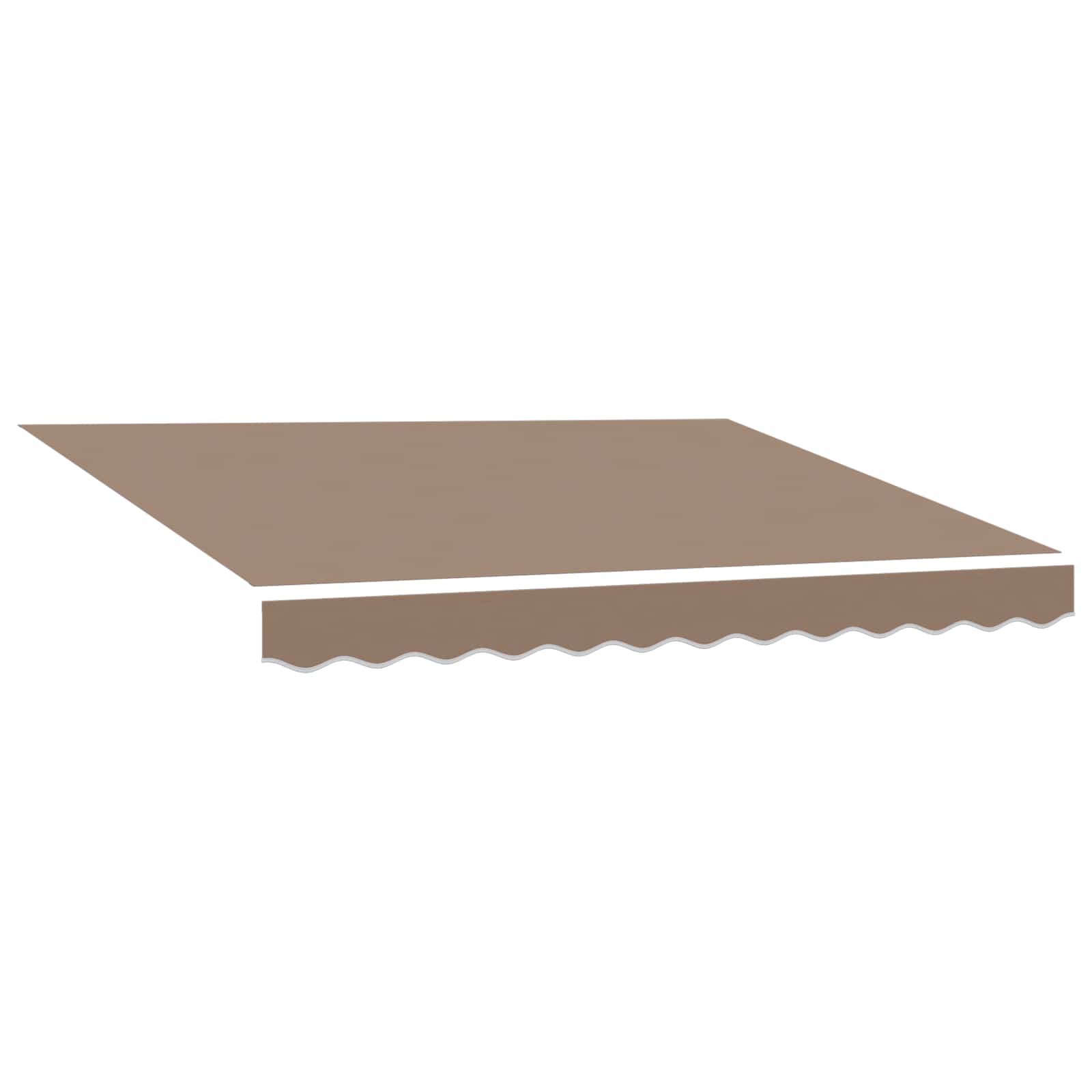 Stahovací Markýza Taupe 4 × 3 M Látka A Hliník