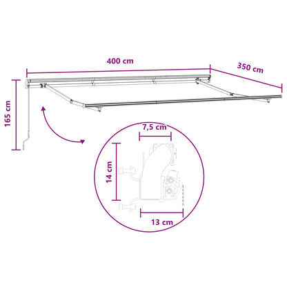 Stahovací Markýza Polyester A Hliník