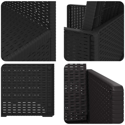 Zahradní Jídelní Židle 2 Pcs Antracit 53 X 47 X 88,5 Cm Pp
