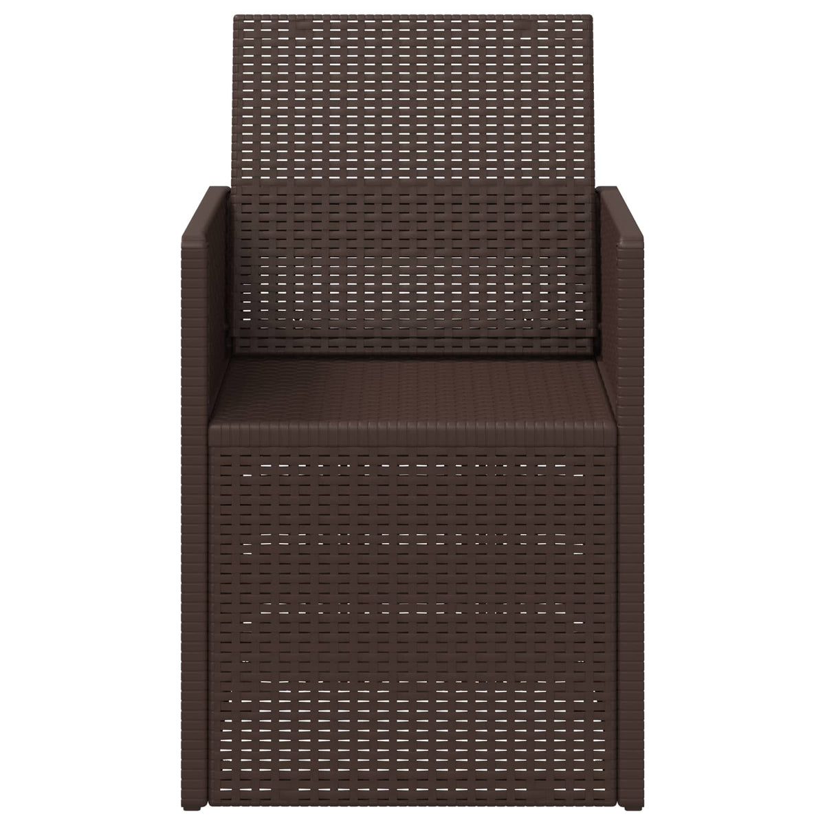 Zahradní Jídelní Židle 2 Pcs Hnědá Pp