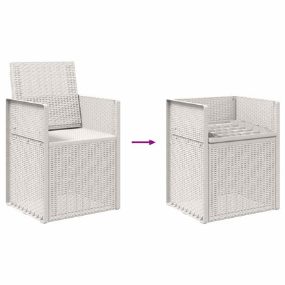 Zahradní Jídelní Židle 2 Pcs Bílá Pp