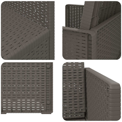 Zahradní Jídelní Židle 2 Pcs Světle Šedá Pp