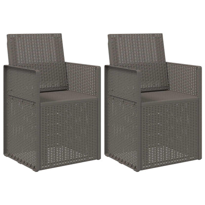 Zahradní Jídelní Židle 2 Pcs Světle Šedá Pp