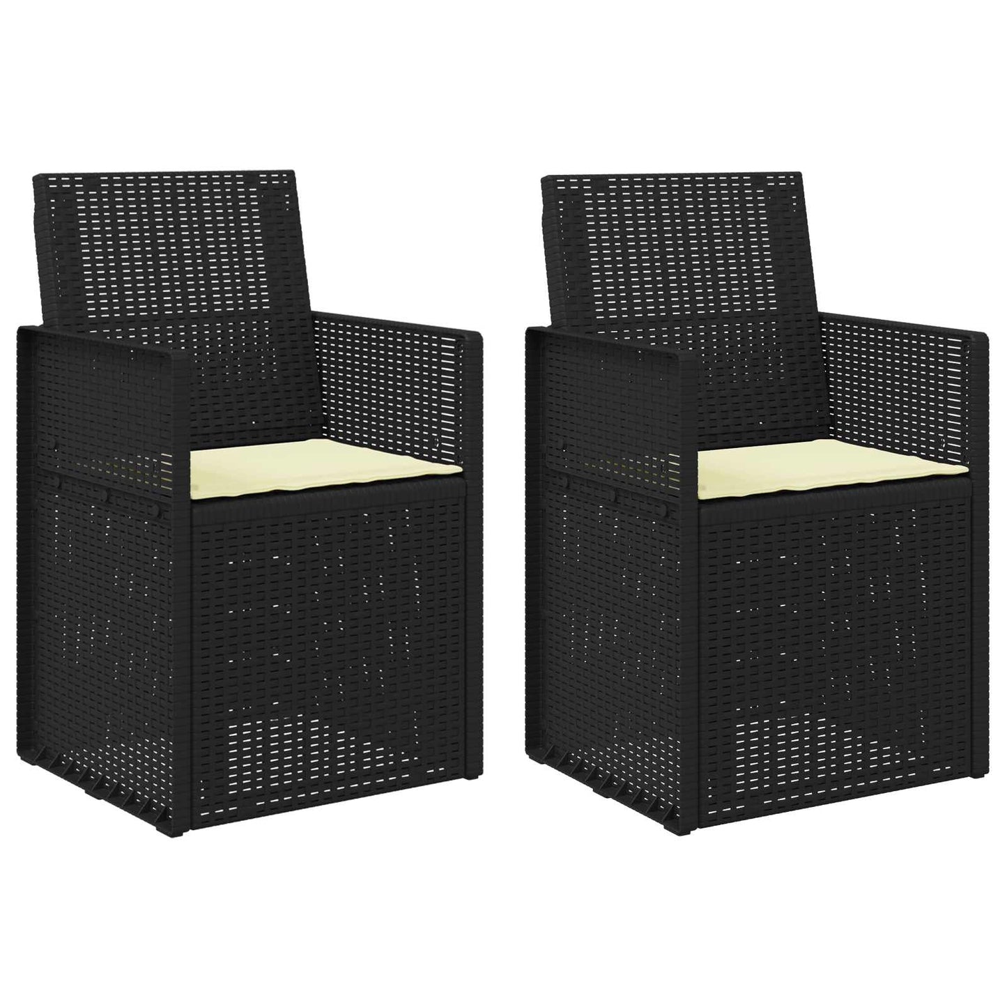 Zahradní Jídelní Židle 2 Pcs Antracitová A Krémová Pp