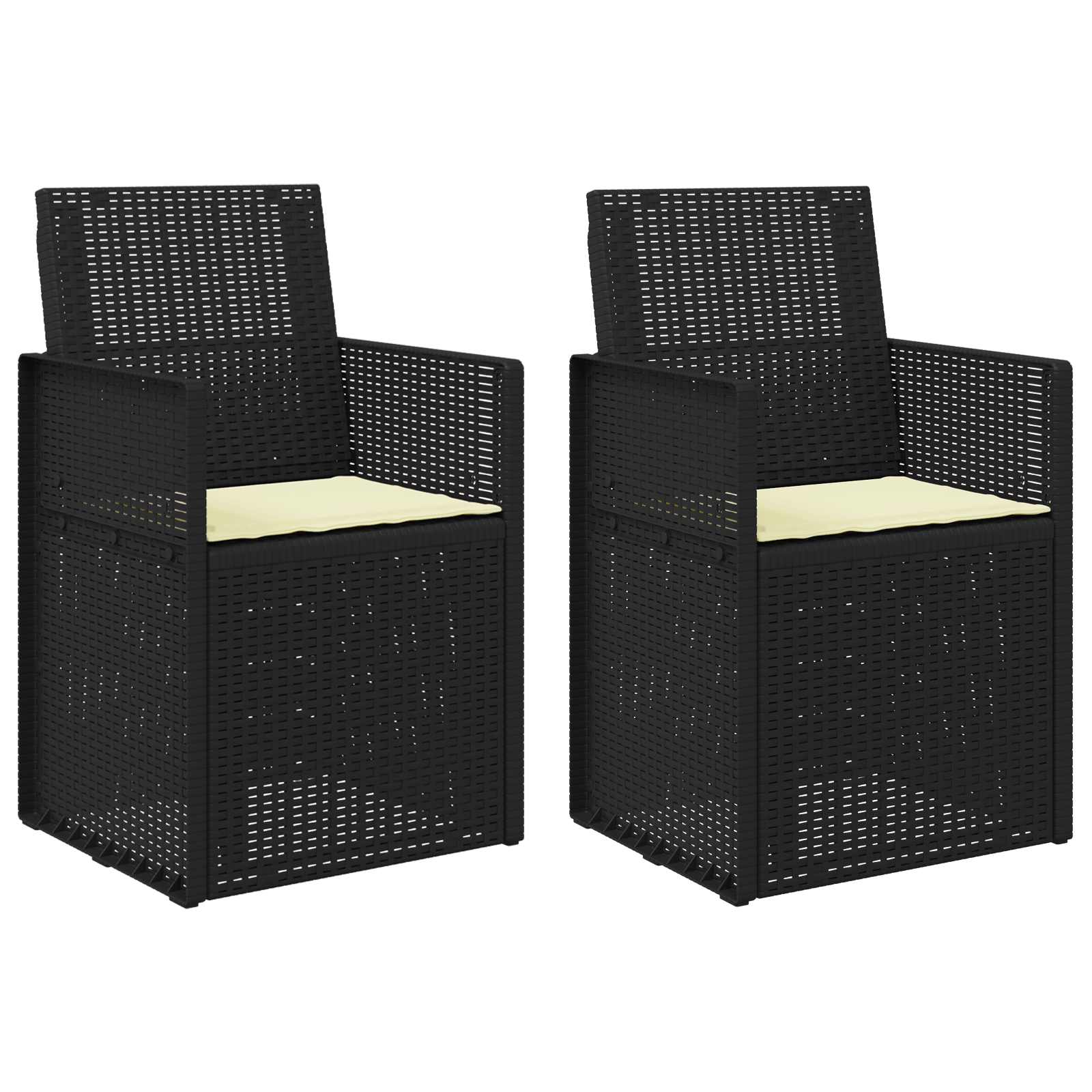 Zahradní Jídelní Židle 2 Pcs Antracitová A Krémová Pp